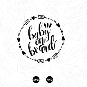 bébé à bord svg, Naissance SVG, Nouveau née svg, voiture svg,empreintes de bébé svg, Téléchargement svg, png, scanncut, cricut