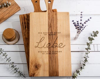 Het geheime ingrediënt is altijd liefde - huwelijkscadeau, cadeau-idee voor bruiloft, zilveren bruiloft, verloving, naam van bruid en bruidegom + trouwdatum