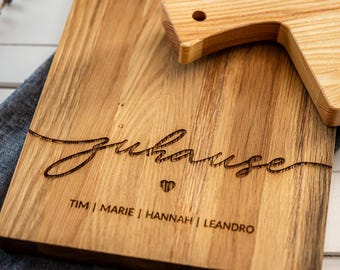 Gegraveerde bamboe snijplank - Home Sweet Home: een perfect cadeau voor Housewarming of als sluitgeschenk van een makelaar, 8 bij 12 inch bamboe kaasplank Gegraveerde bamboe snijplank - Home Sweet Home: een perfect cadeau voor Housewarming of als sluitgeschenk van een makelaar, 8 bij 12 inch bamboe kaasplank