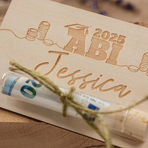 Geldgeschenk Abitur, Geschenk Abi, Wunscherfüller Schule, Schulabschluss, Abifete, Absolvent, Abitur, Karte, Geld schenken Schulabschluss