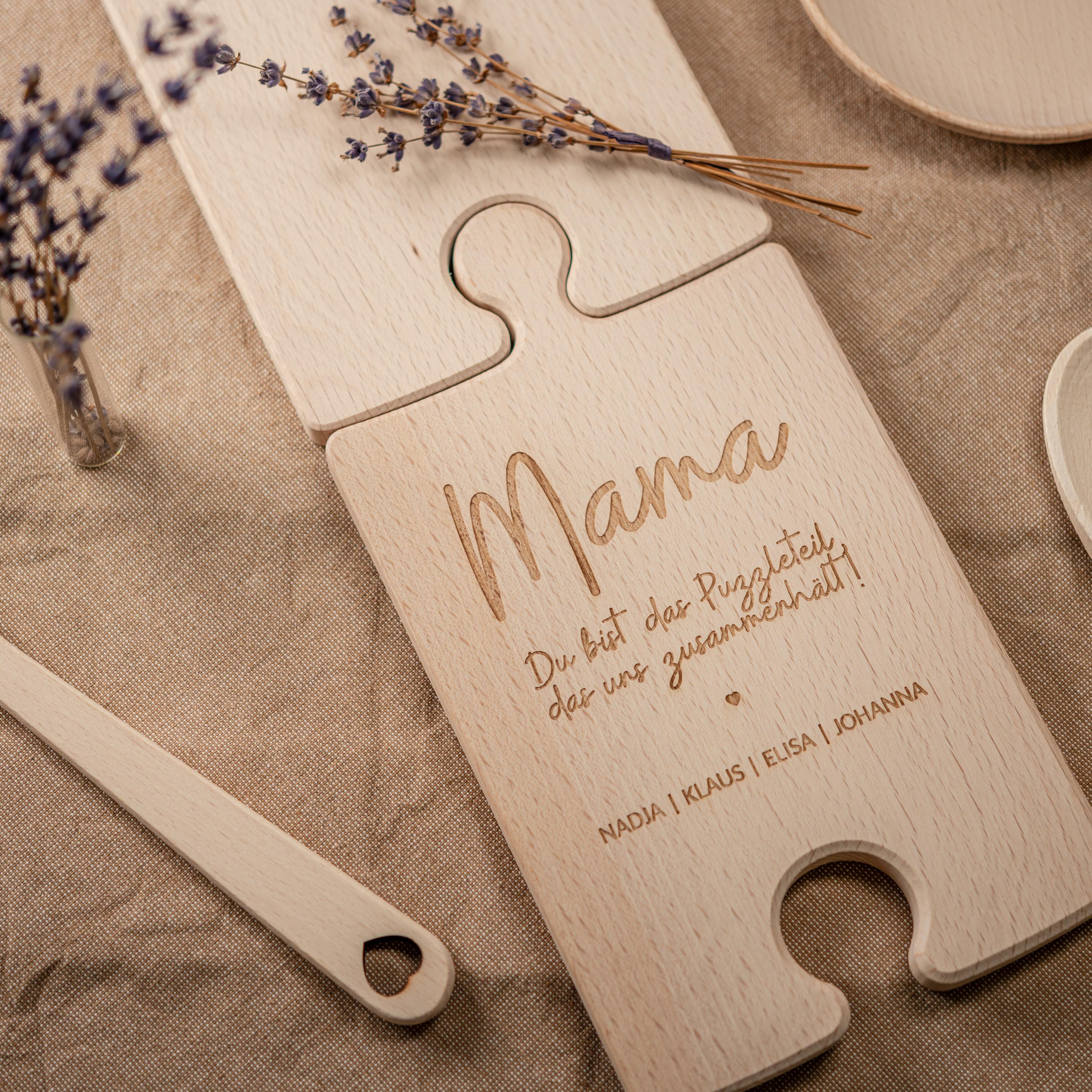 Cutting board puzzle piece, Mother's Day gift, Father's Day gift, birthday gift, gift, wooden board, Mother's Day, Father's Day