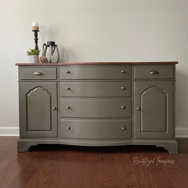 SOLD- Olive Green Drexel Buffet