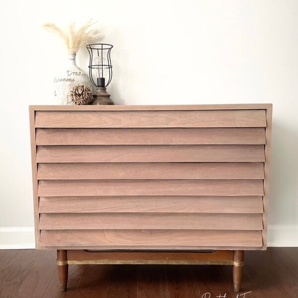 SOLD-Vintage MCM Dresser | Credenza | Nightstand | Bedside Table | Storage Cabinet