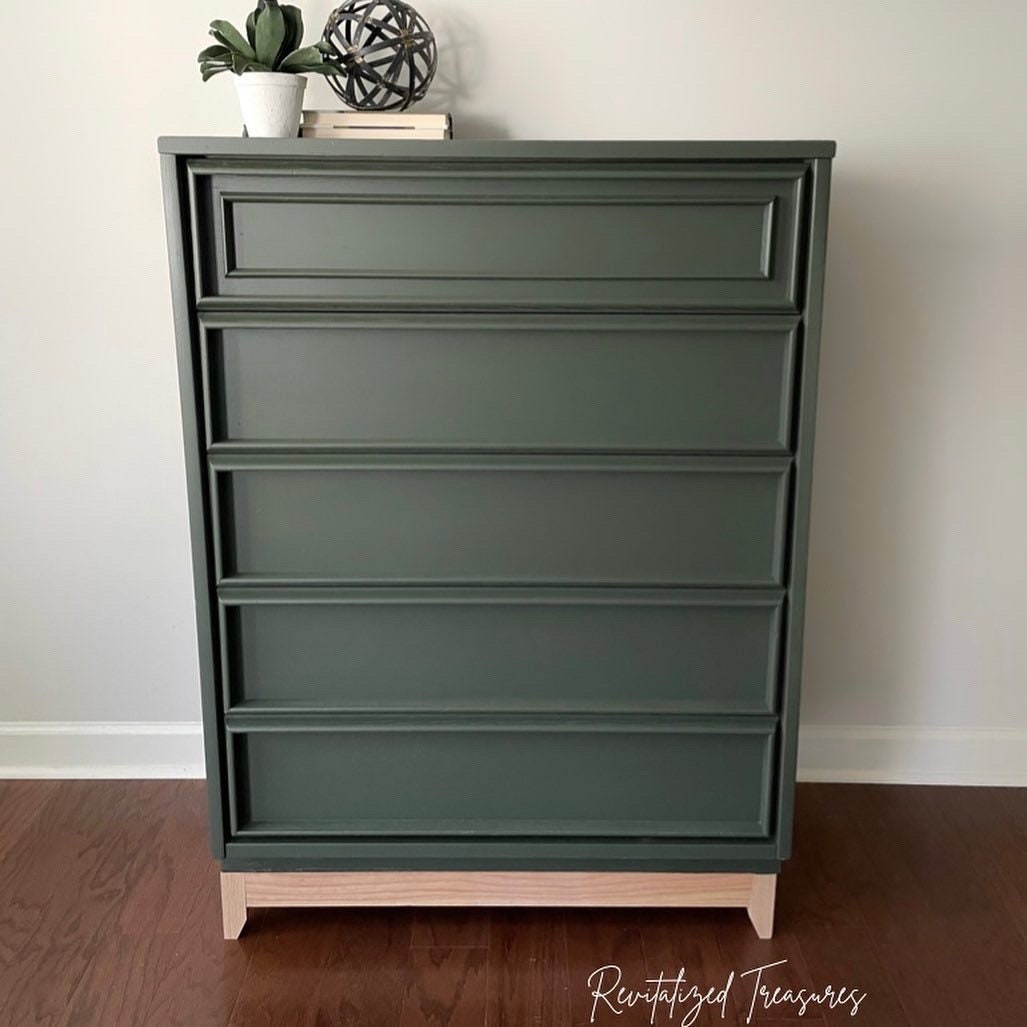 SOLD Green MCM Dresser Set Etsy
