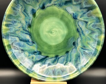 Unique Wheel-thrown Serving Bowl