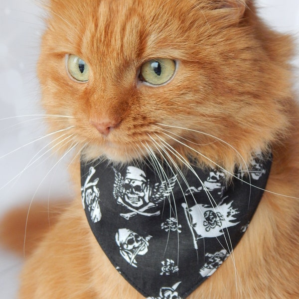 Bandana de collier de chat, bandana de chat de pirate