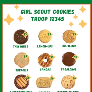 Girl Scout Cookie 2023 Little Brownie Baker Editable/printable - Etsy
