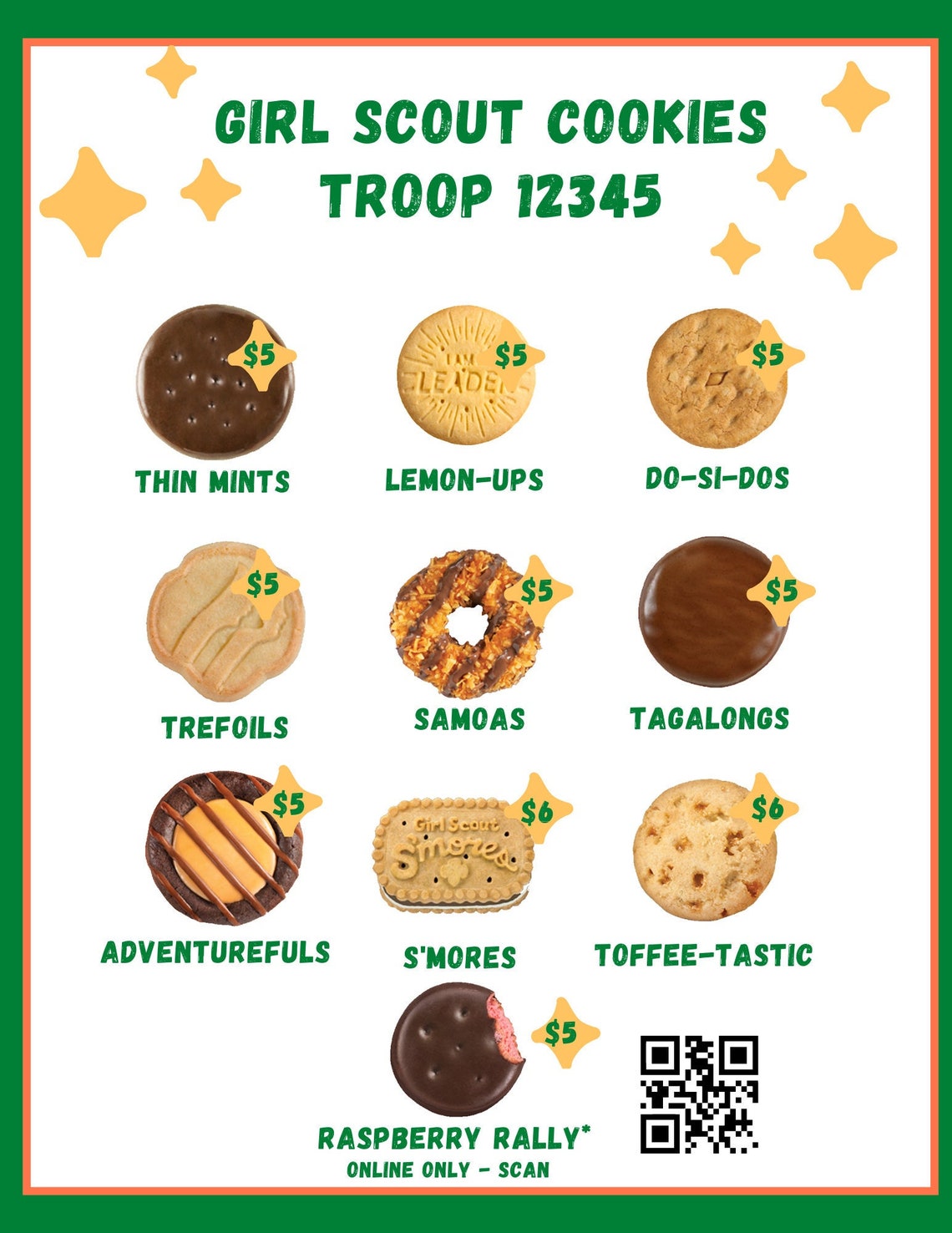 Girl Scout Cookie 2023 Little Brownie Baker Editable/printable Etsy