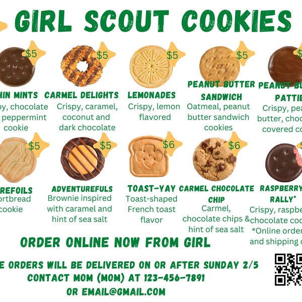 Girl Scout Cookies 2023 Etsy