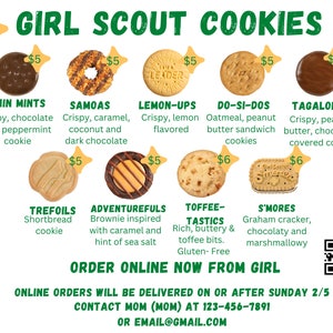 Girl Scout Cookie 2024 Little Brownie Baker Editable/printable Canva ...