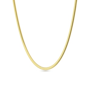Snake Chain ketting zilver, Italiaanse ketting, 14k vergulde 925 sterling zilveren sieraden