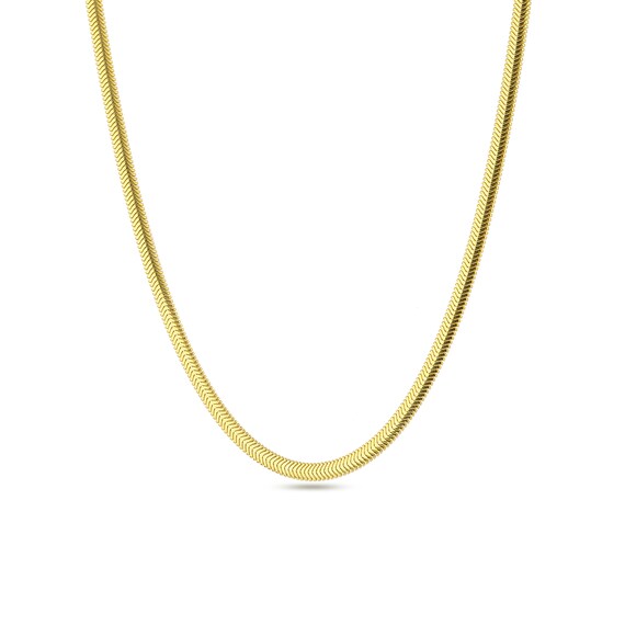 Gold Plated Snake Chain Necklace: 925 Sterling Silver Italian Jewelry
