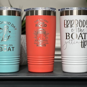 Tumbler Vacation Personalized Tumbler  Girls Trip Tumbler Bachelorette Cups Cruise Tumbler Insulated Tumbler with Lid Bridesmaid Gift