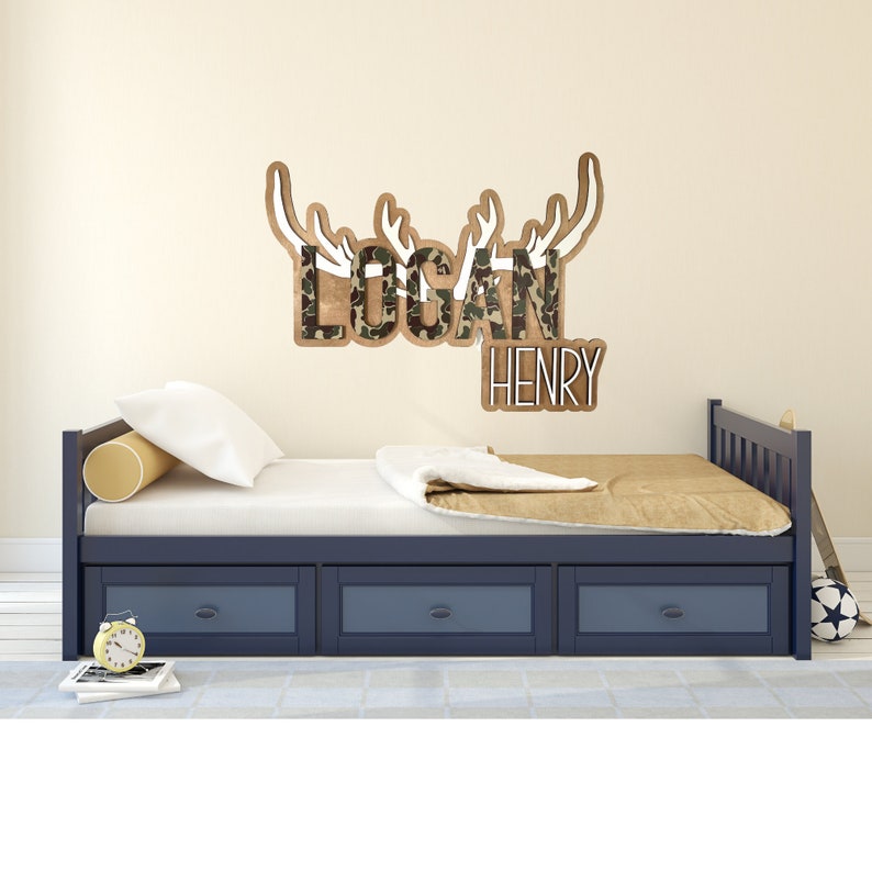 Personalized Name Sign Camo Room Sign Camo Decor Name Sign for Etsy