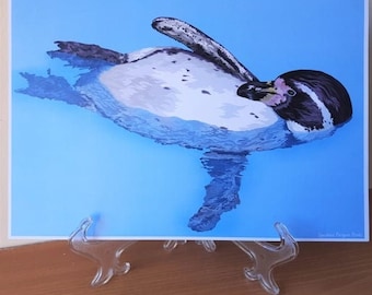 Floating Humboldt - Penguin Print