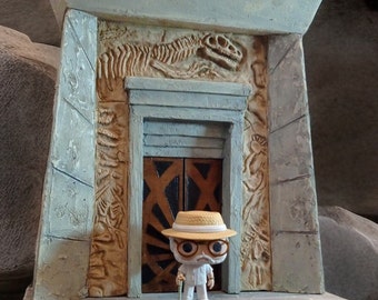 park jurassic diorama 3D de la porte du Visitor Center- l'artelier de julien
