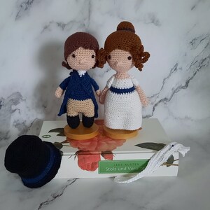 Elizabeth Bennet & Mr Darcy Liebespaar aus Stolz und Vorurteil/Jane Austen Romanfiguren/Geschenkidee Jane Austen Fan/Historische Liebespaare Bild 5