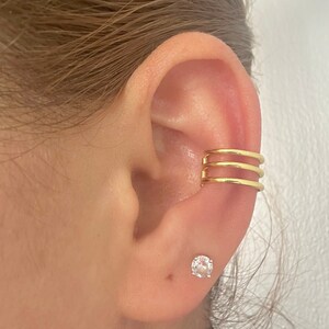 Gold Plated Ear Cuff. Small Hoop Cartilage Earrings.Minimalist Jewelry • Perfect Gift for Her. Ear Cuff Earring. Ear cuff. Zosia Jewelry