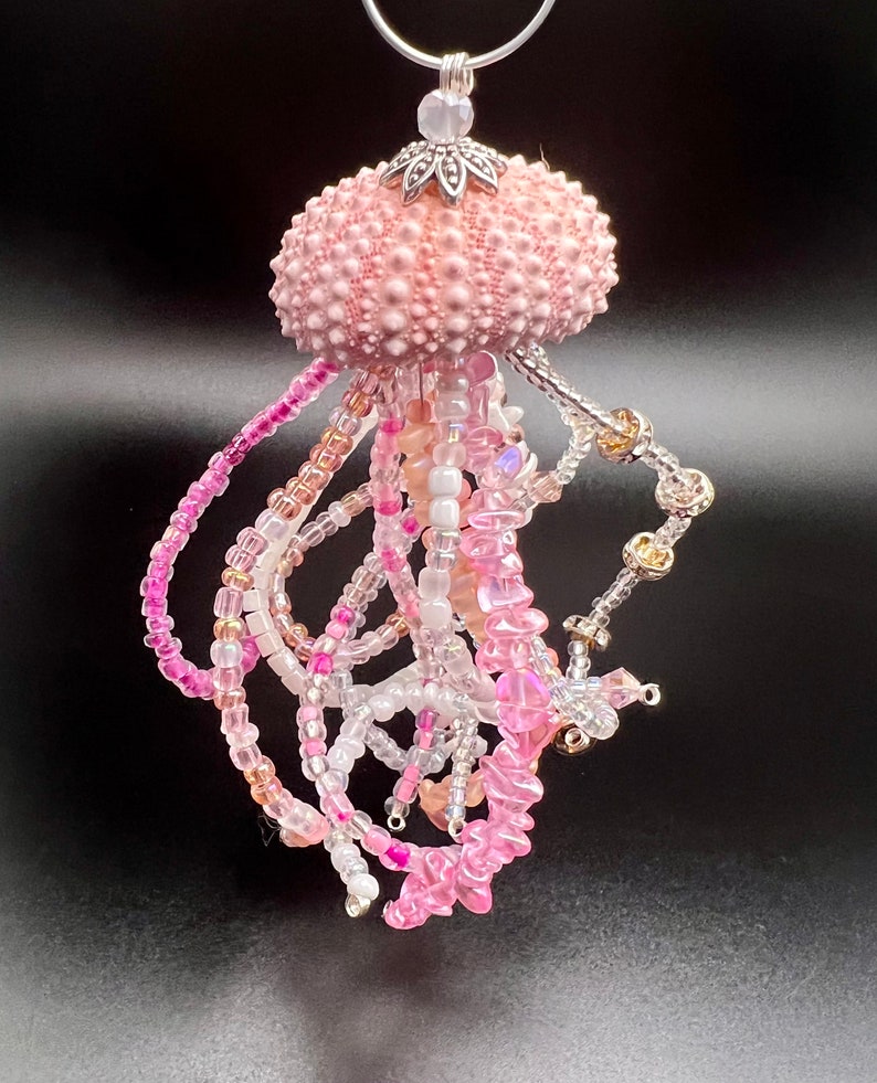 Beaded Jellyfish Pink Etsy