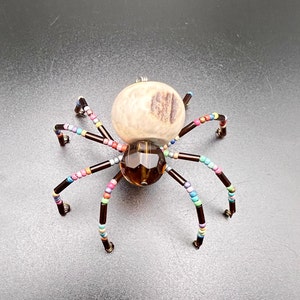 Beaded Spider - Antler bead