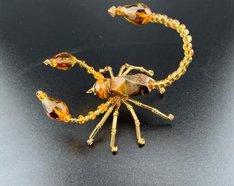 Beaded Scorpion - Gold