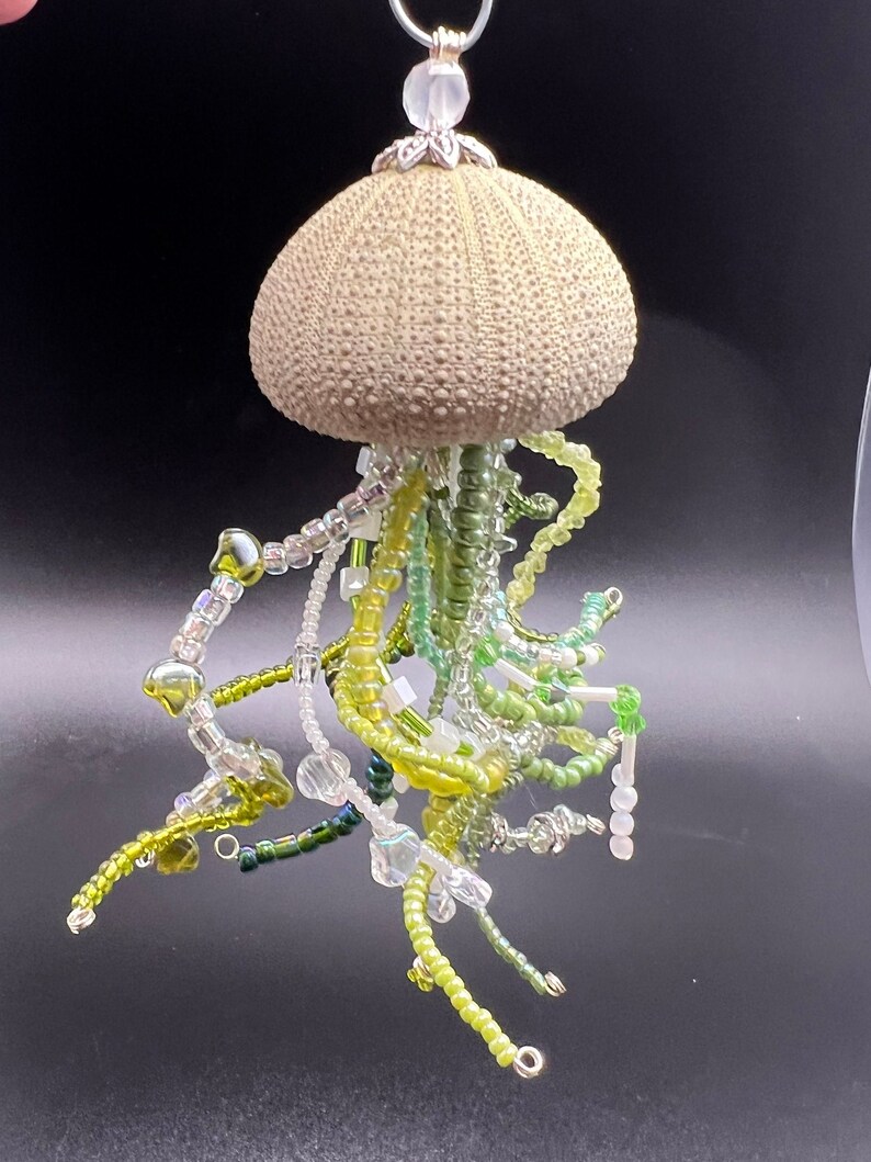 Beaded Jellyfish Green Etsy