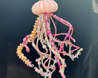 Beaded Jellyfish - Pink