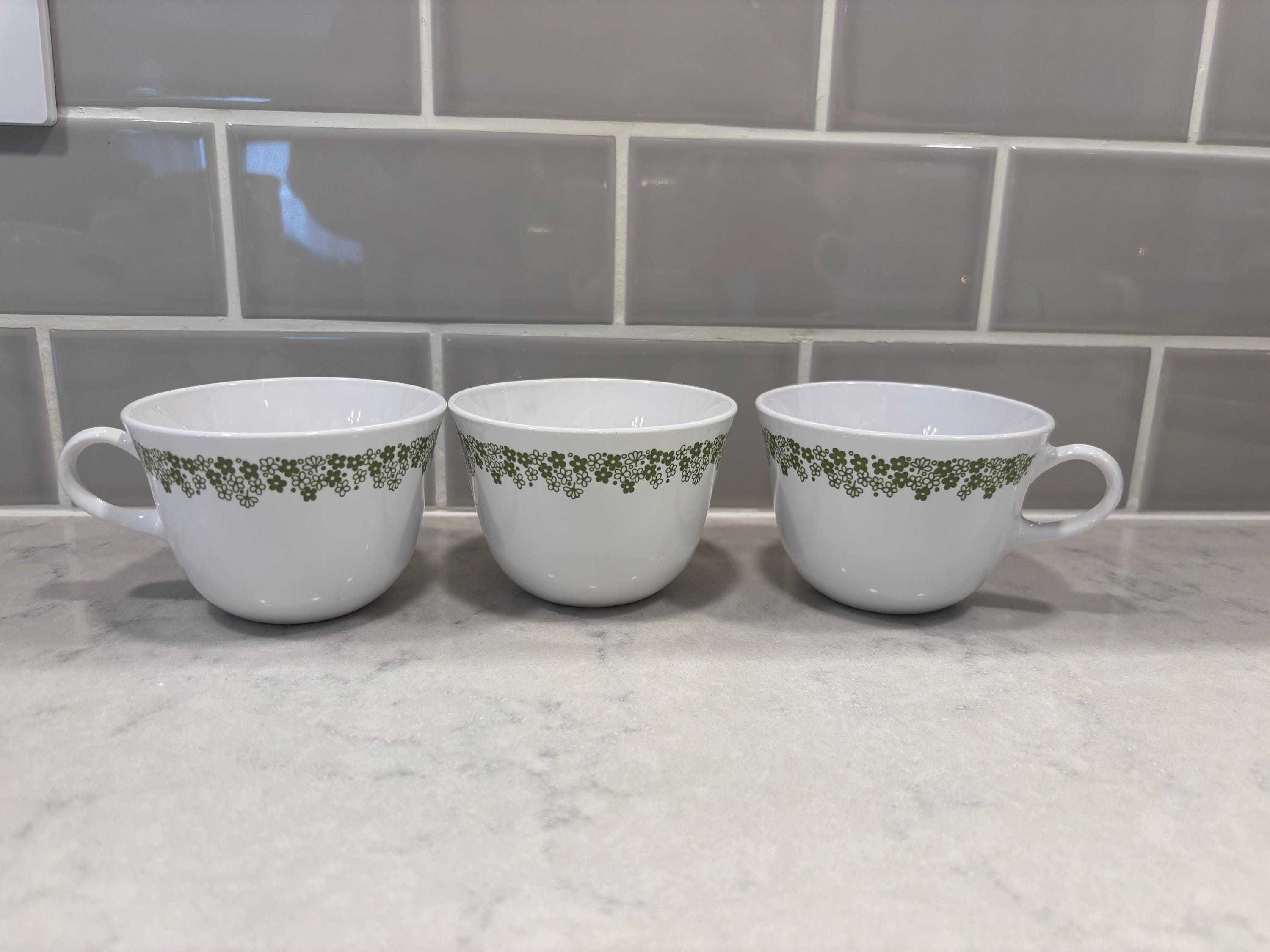 Pyrex Spring Blossom Green Crazy Daisy Corelle Corning Dinnerware