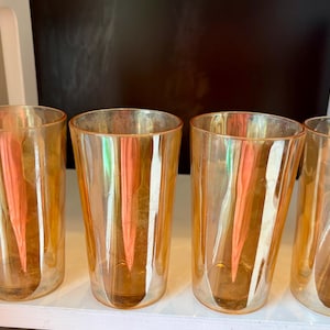 Carnival Glass Drink Glasses - Etsy