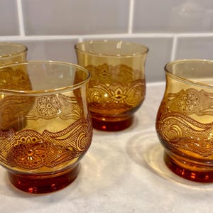 1970 Amber Glasses - Etsy