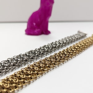 Helm and byzantine bracelet, silver or gold