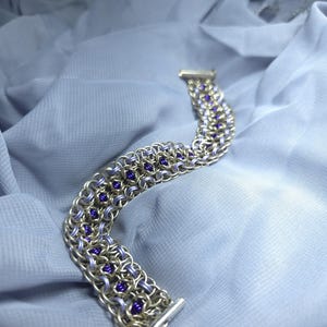 Helm and byzantine bracelet, silver or gold