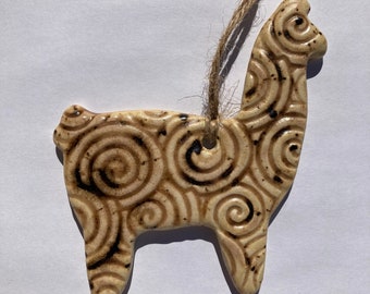 Alpaca Christmas Ornament