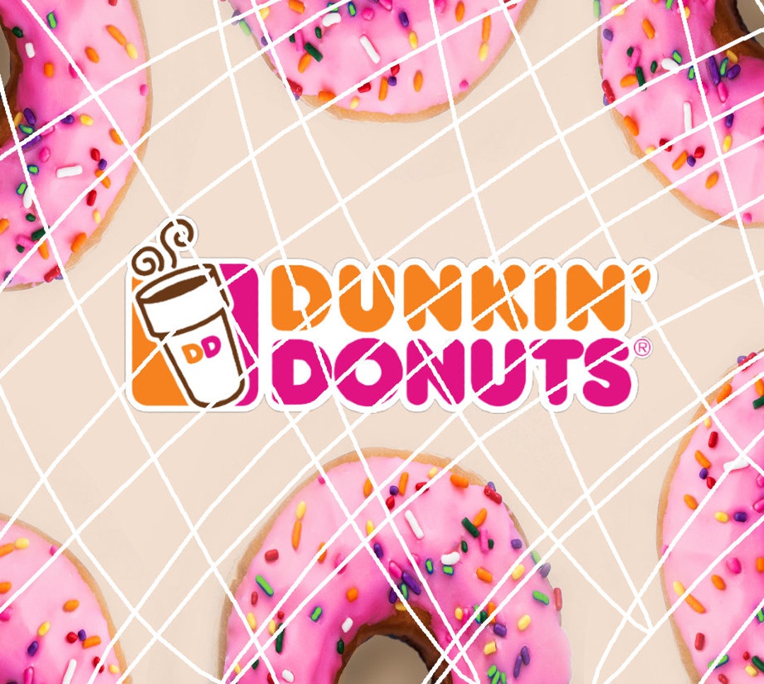 Dunkin Donuts Tumbler Wrap Digital Download Etsy