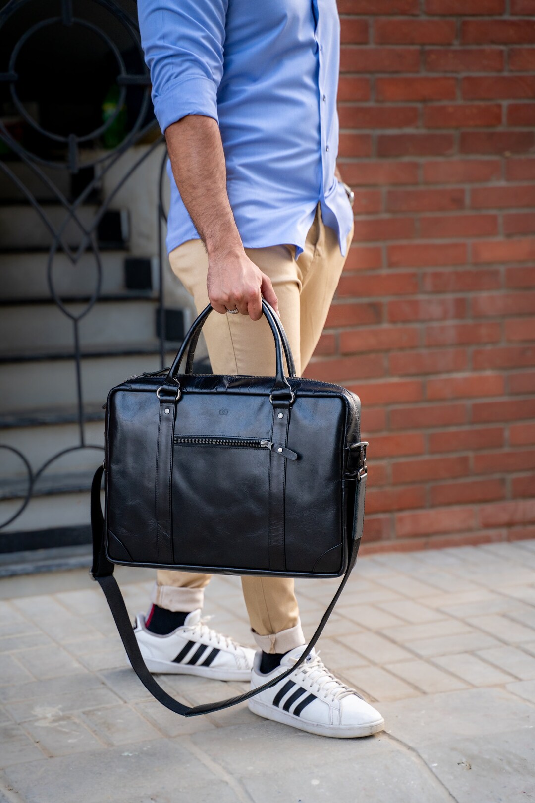 Premium Handmade Leather Laptop Bag for Men, Business Bag, Leather Office Bag, Leather Shoulder