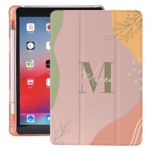 Étui pour iPad personnalisé avec lettre et nom avec porte-crayon pour Mini 5 6 10,2 7th 8th Air 2 3 Pro 12,9 9,7 5th 6th image 9