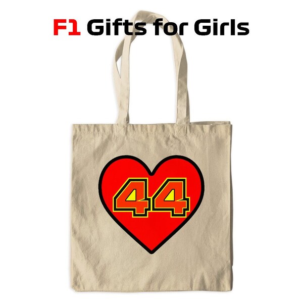 Lewis Hamilton Ferrari tote | F1 tote bag | Formulla 1 gift | F1 gift woman | Canvas Tote Bag Hamilton | Tote bag canvas | Hamilton Ferrari