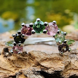 Rainbow Tourmaline Rainbow Ring