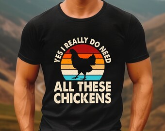 Camiseta divertida de pollo Camiseta de acción de gracias Camiseta de papá de mamá de pollo Camiseta de papá de granja Camiseta familiar de granja Regalo de amante de pollo Hombres Mujeres Camiseta de granja de pollo