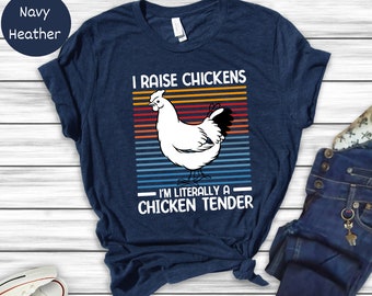 Funny Chicken Tee Shirt Thanksgiving Farmer Gift Farming Family tshirt Raising Chicken Jock J'élève du poulet Je suis latéralement un poulet tendre