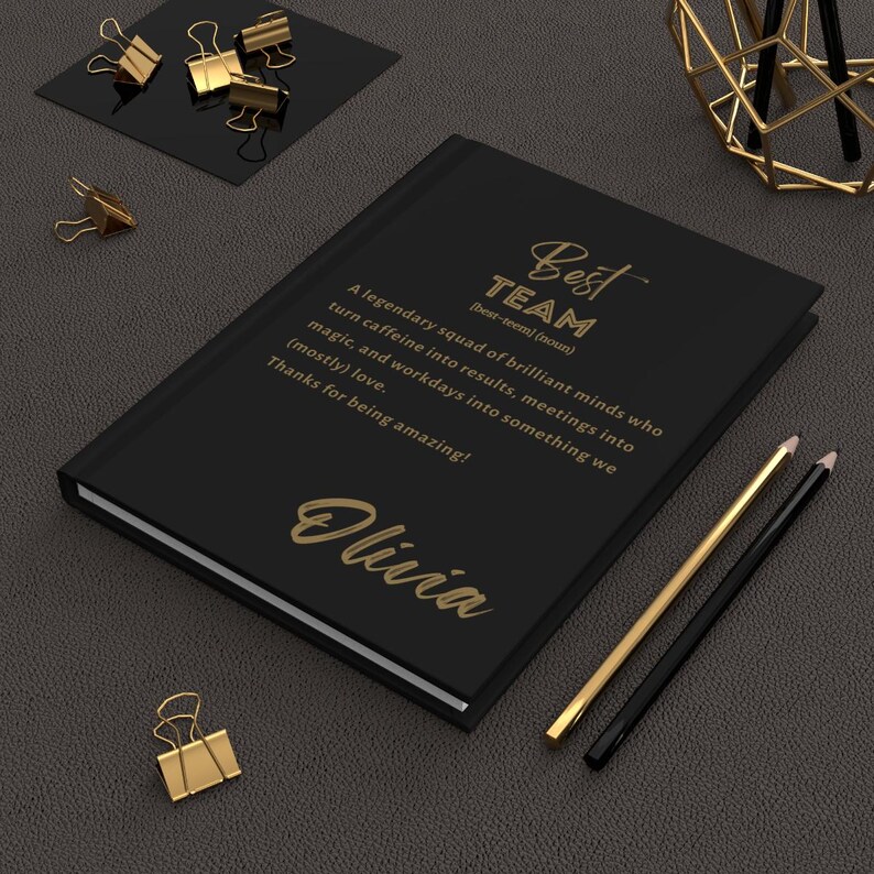 Custom Best Team Journal, Bulk Journals Gifts for Employees, Corporate ...