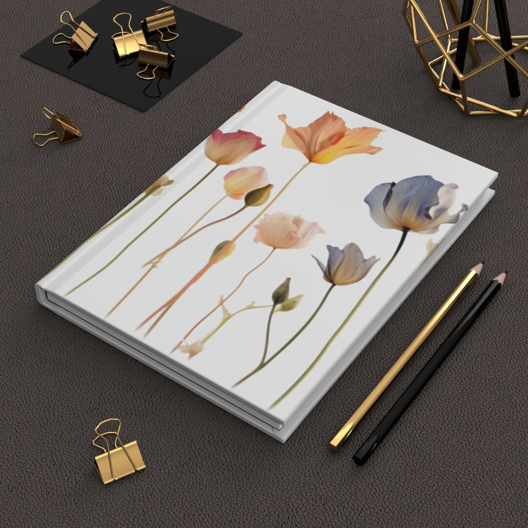 Notebook April Tulip Flower Manifestation Journal Gift for Her April Birth Month ...