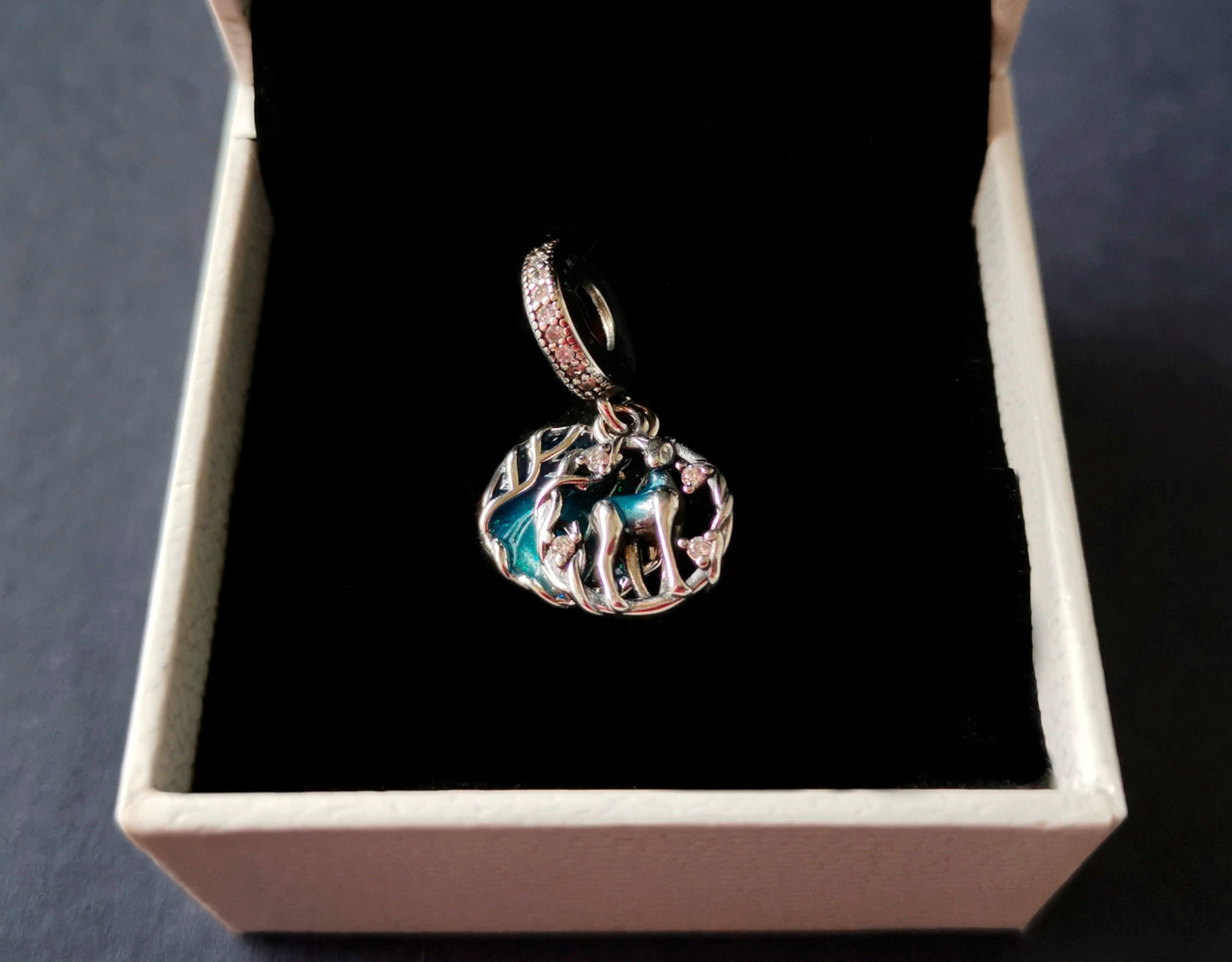 Harry Potter Snape Doe Patronus Double Dangle Charm 925 Etsy