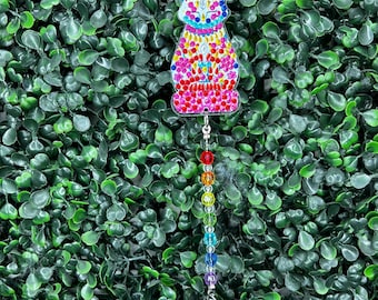 Puntos de diamante/Piedras de imitación/atrapasol/accesorios para coche/gato