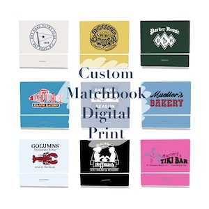 Custom Matchbook Digital Print (NINE MATCHBOOKS)