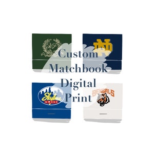 Custom Matchbook Digital Print (FOUR MATCHBOOKS)