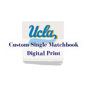 Custom Single Matchbook Digital Print (ONE MATCHBOOK)