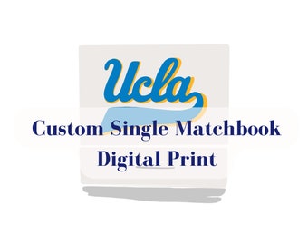 Custom Single Matchbook Digital Print (ONE MATCHBOOK)