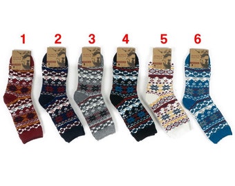 wool socks, merino wool socks, alpaca wool socks, women wool socks, wool socks men, christmas socks, stocking filler gift, boot socks