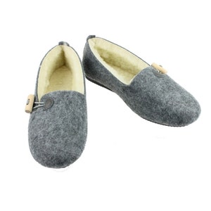 Warm Wool Felted Women's Slippers | Cozy Wool Felted Slippers Christmas Gift | Luxury Wool Felted Home Shoes | Warm Women's Wool Fur Boots